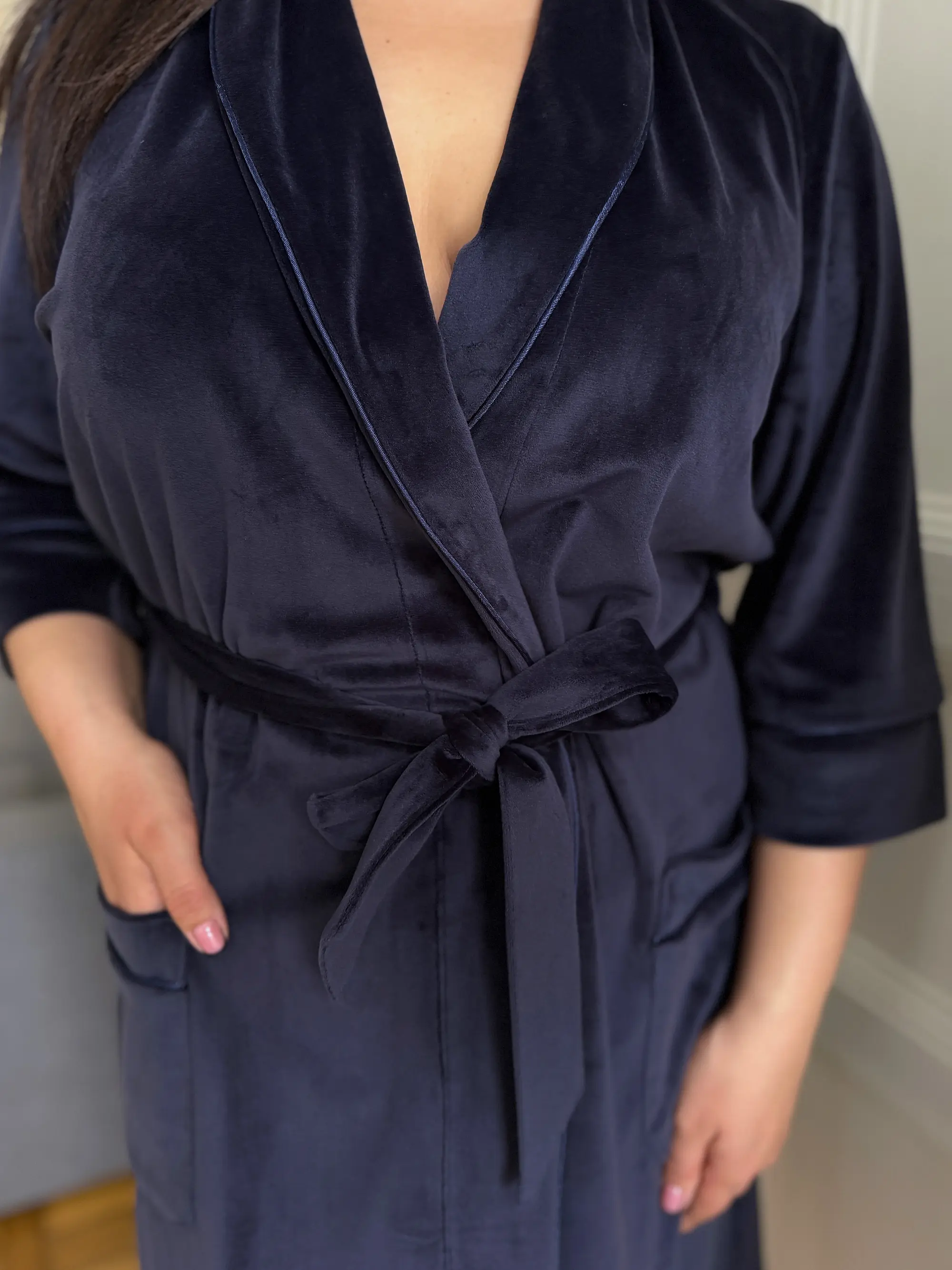 Халат синій ХВ 706-12 Julia