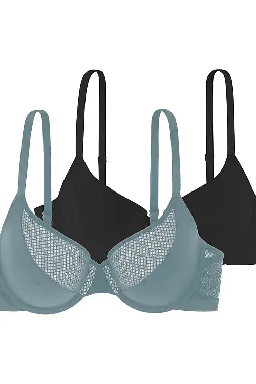 Бюстгальтер Luca комплект 2 шт green/black D001797ME019 Dorina