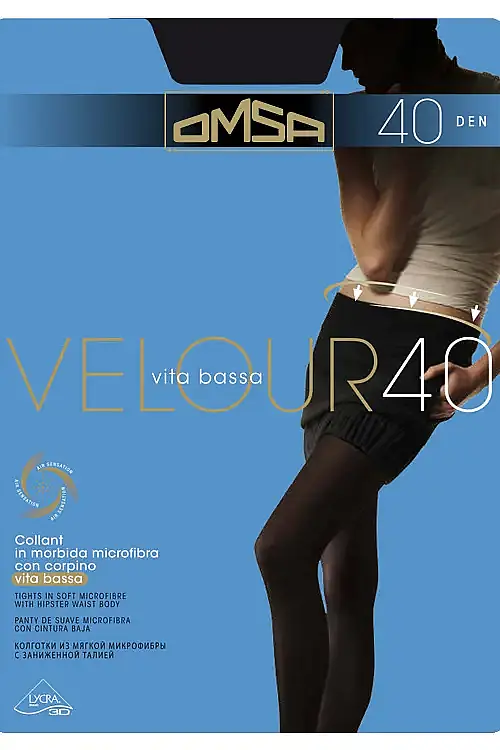Колготки Velour 40 nero 197 OM OMSA
