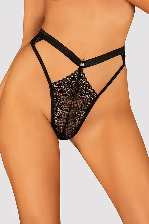 Труси black Yaskana thong Obsessive