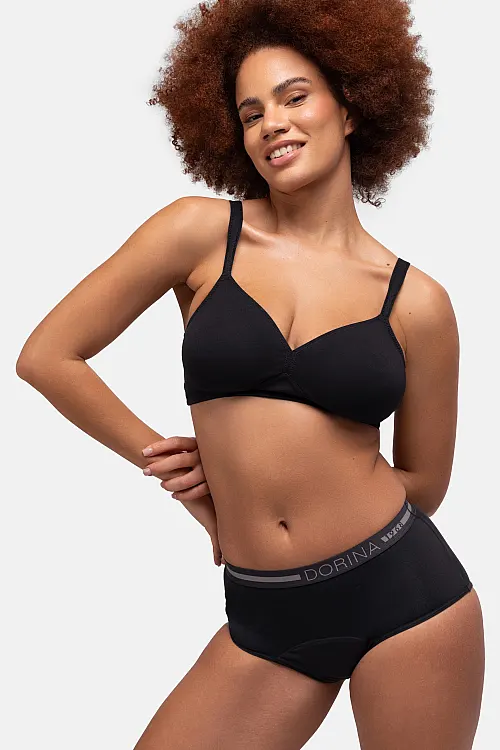 Труси Eco moon набір з 2х трусів black D000159CO009 Dorina