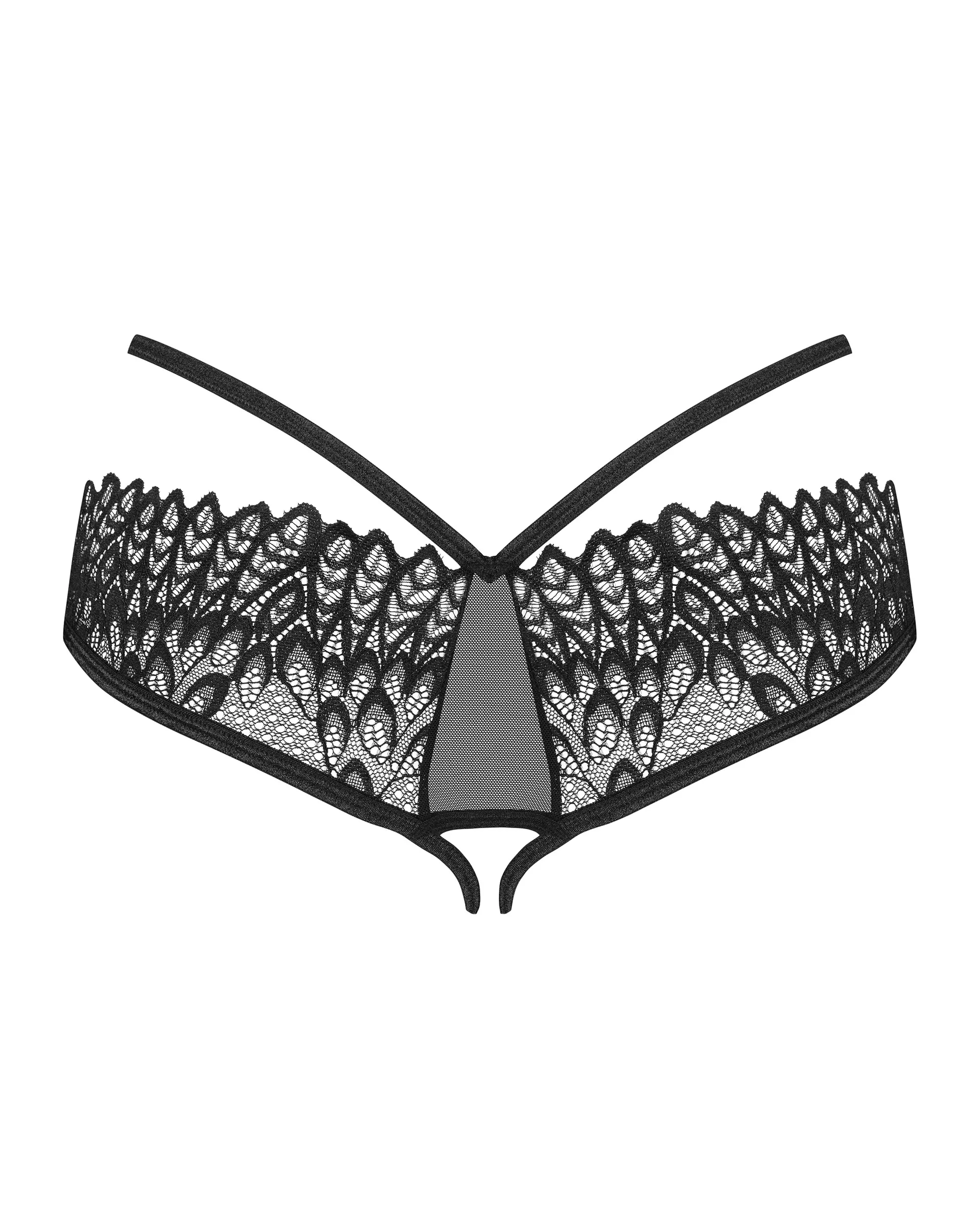 Труси black Donarella crotchless panties Obsessive